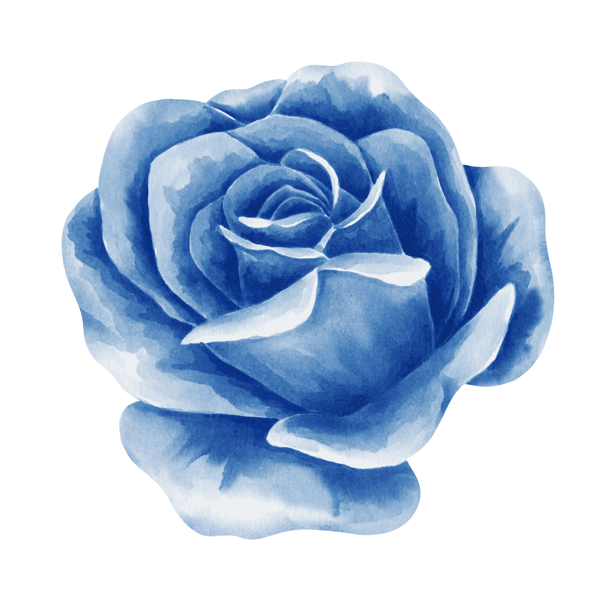 Blue Flower Happy Birthday