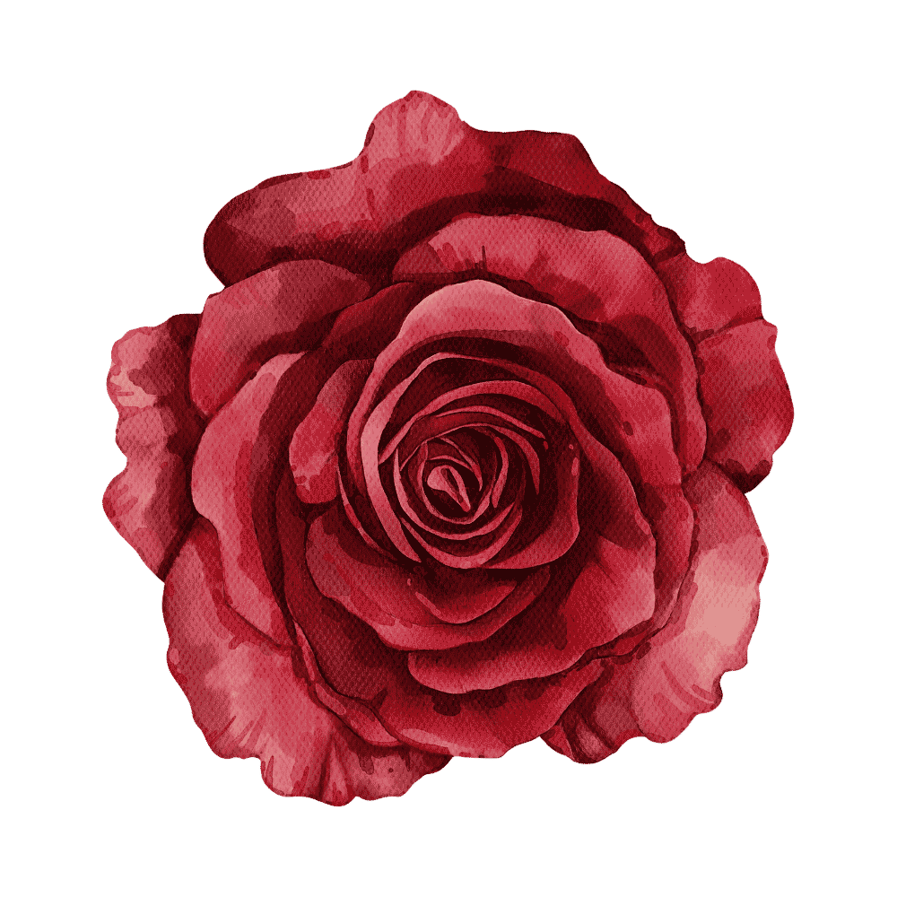 Red Flower Happy Birthday